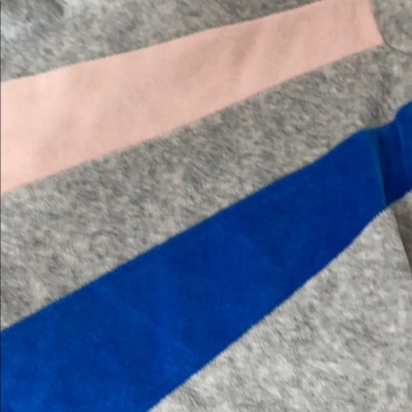 NEW Stem Baby Dress Modern pink blue grey striped - Picture 2 of 5